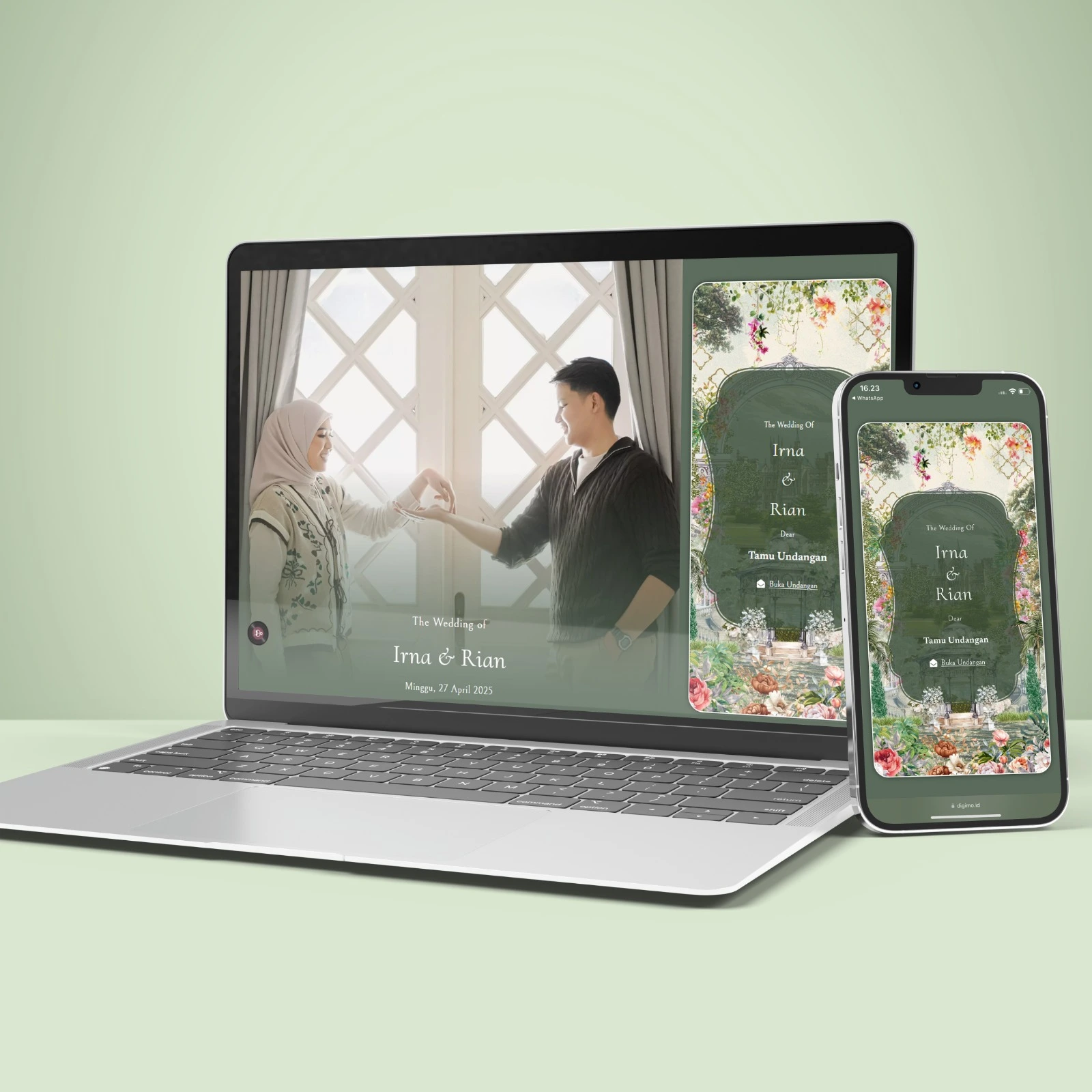 Undangan Website Green Leaf-1